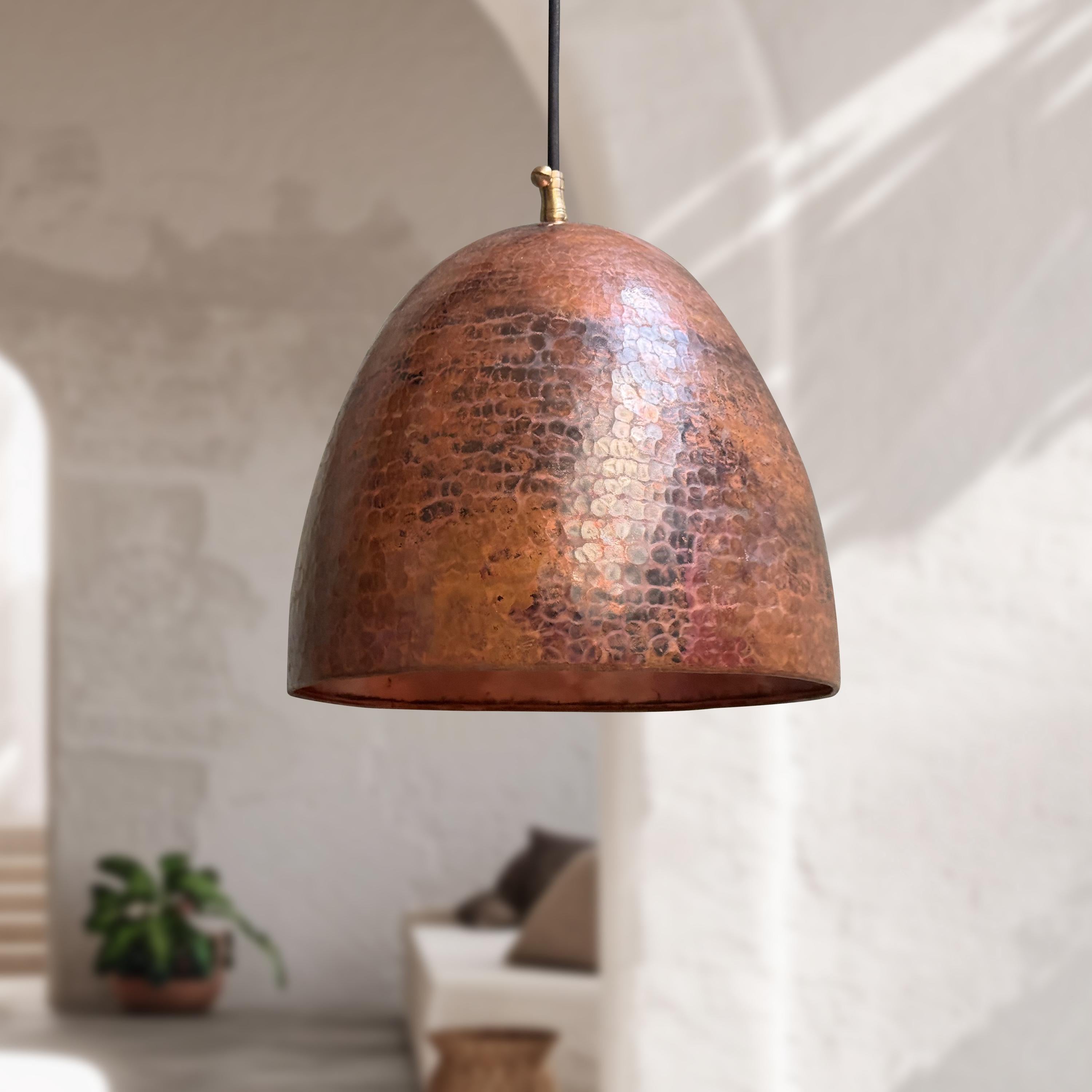 Handmade Copper Pendant Light – Copper Kitchen Ceiling Fixture